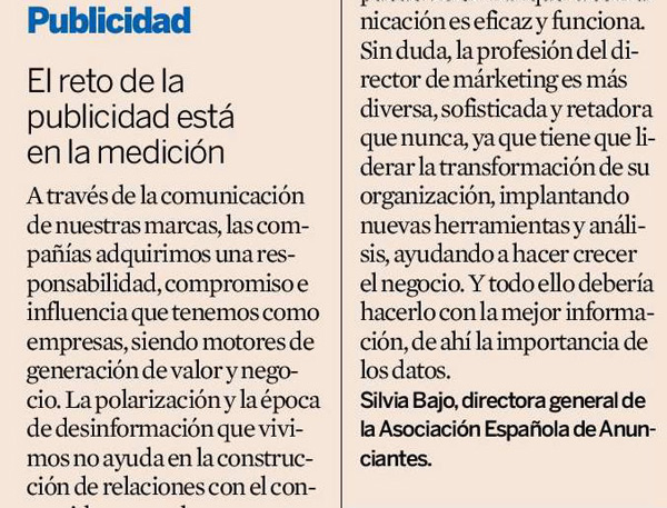 Expansión: “El reto de la publicidad está en la medición”
