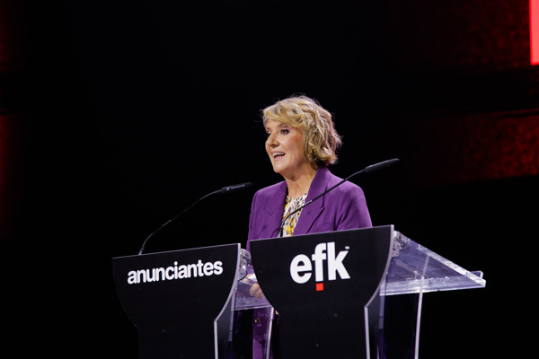 Silvia Bajo en un momento de su discurso
