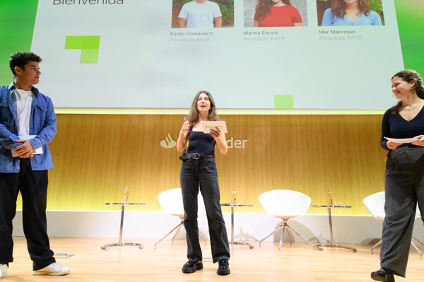 Emilio Doménech, Marina Enrich y Mar Manrique